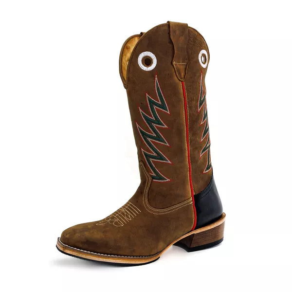 Bota Texana Salto Carrapeta Marrom