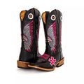 Bota Texana Salto Carrapeta Cocar Rosa