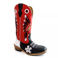 Bota Texana Salto Carrapeta  Cocar Preto