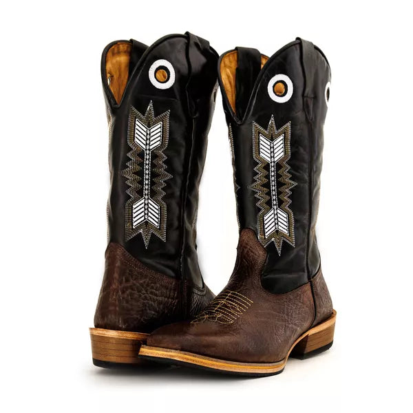 Bota Texana Salto Carrapeta Couro Legítimo Flexa