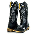 Bota Texana Salto Carrapeta Preta Boi