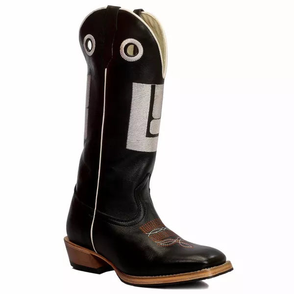 Bota Texana Salto Carrapeta Couro Legítimo Mão