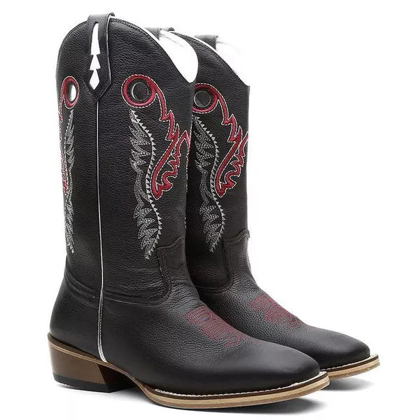 Bota Texana Salto Carrapeta Marrom