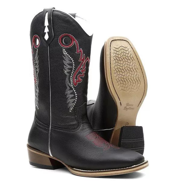 Bota Texana Salto Carrapeta Marrom